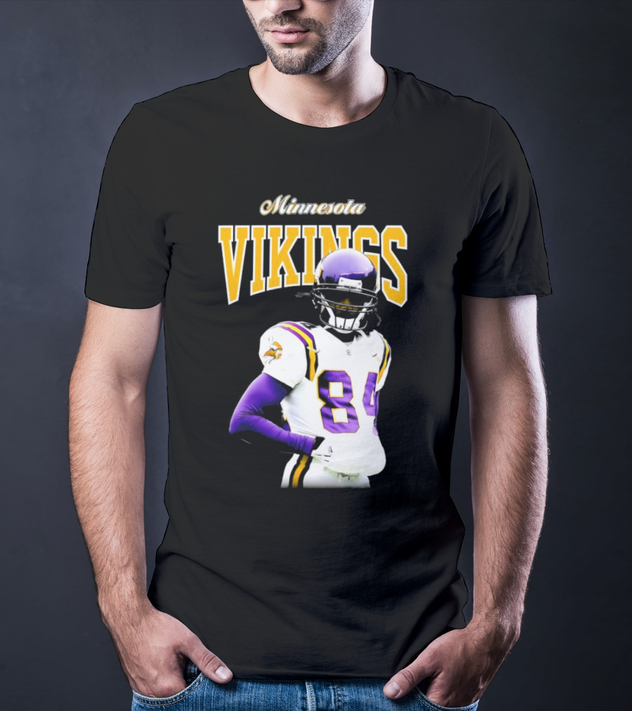 Minnesota Vikings Randy Moss Number 84 Retired Player Sideline Legend T-Shirt