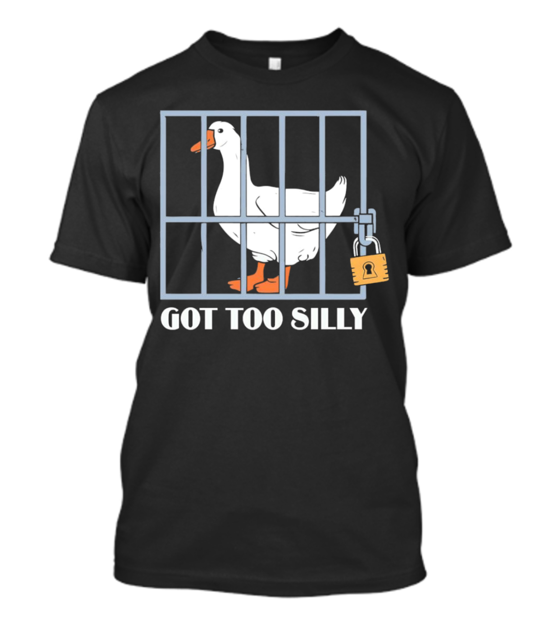 Goose Got Too Silly Jail Locked Up T-Shirt