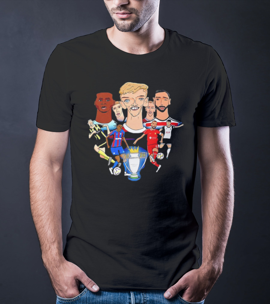Premier League Stars With Trophy T-Shirt