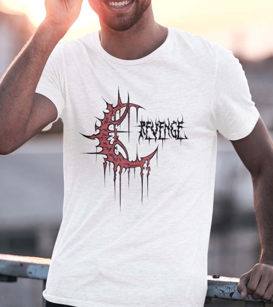 Revenge Crescent Dripping Blood T-Shirt