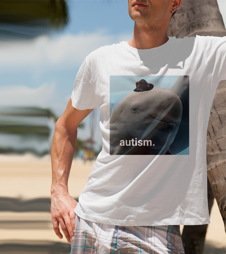 Autism Dolphin Meme With Hat T-Shirt