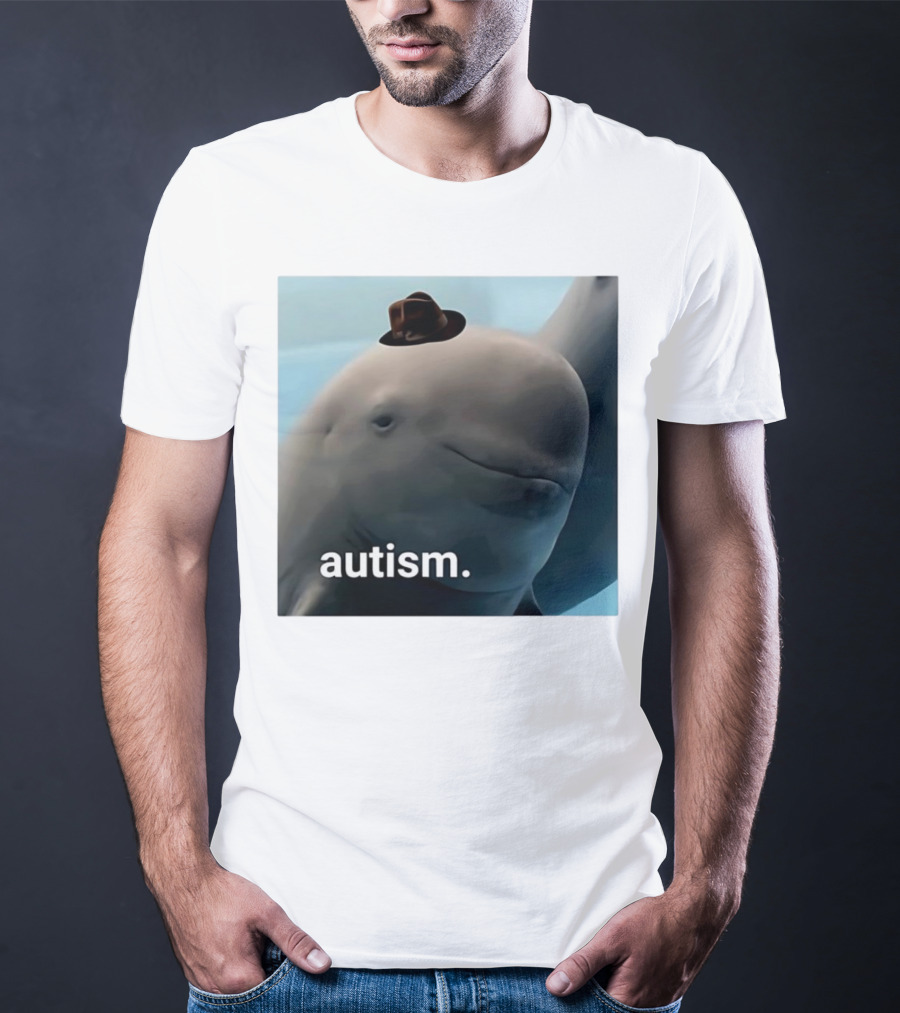 Autism Dolphin Meme With Hat T-Shirt