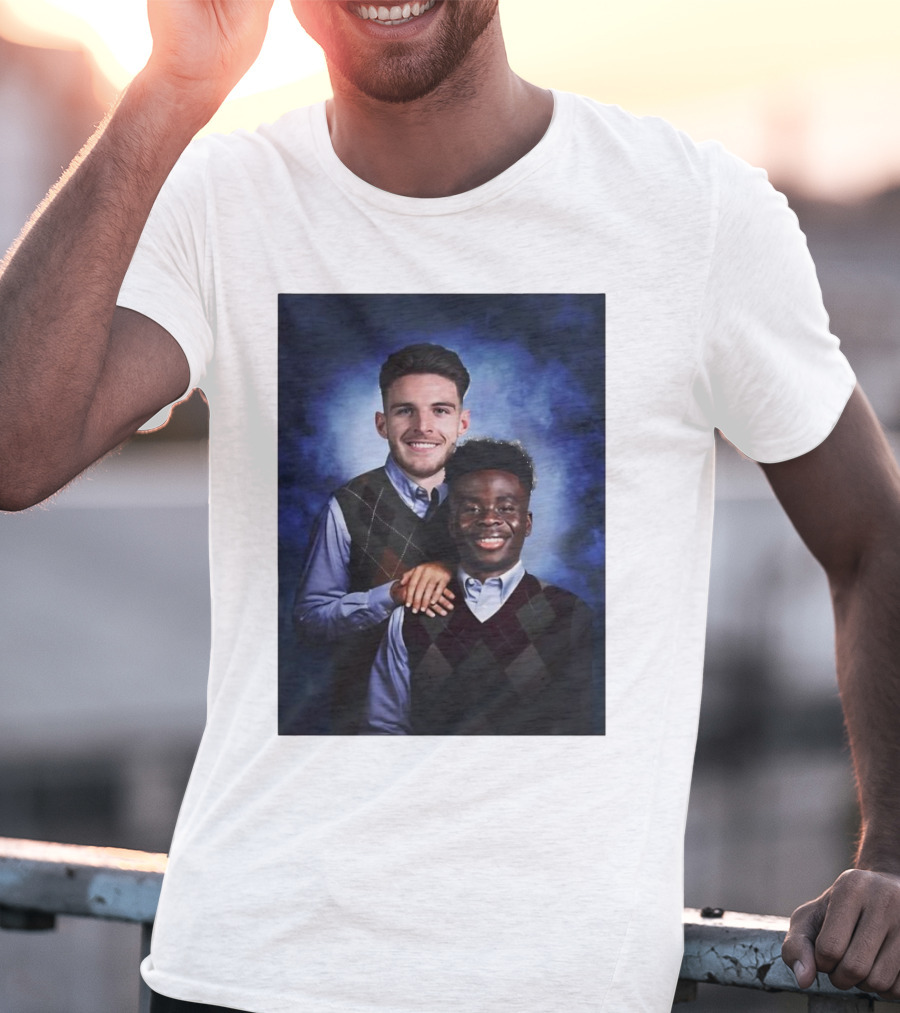 Declan Rice And Bukayo Saka Step Brothers Themed T-Shirt