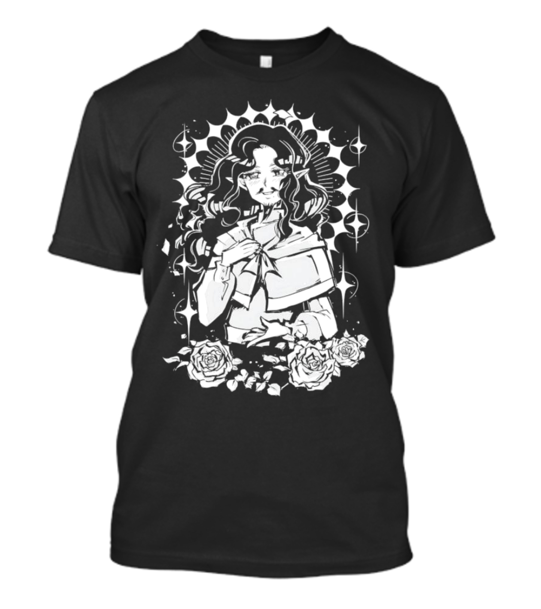 Elf Senshi Meshi Most Handsome Chef With Roses In Dungeon T-Shirt