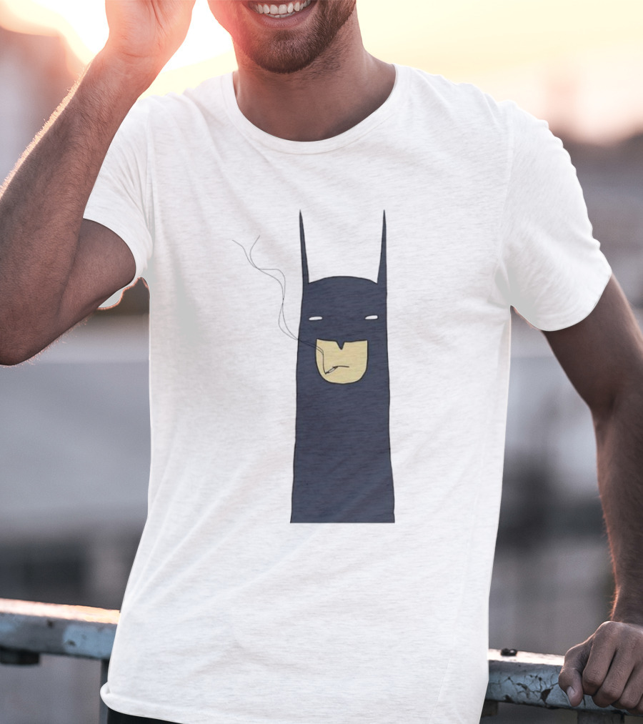 Batman Smoking Cigarette Classic T-Shirt