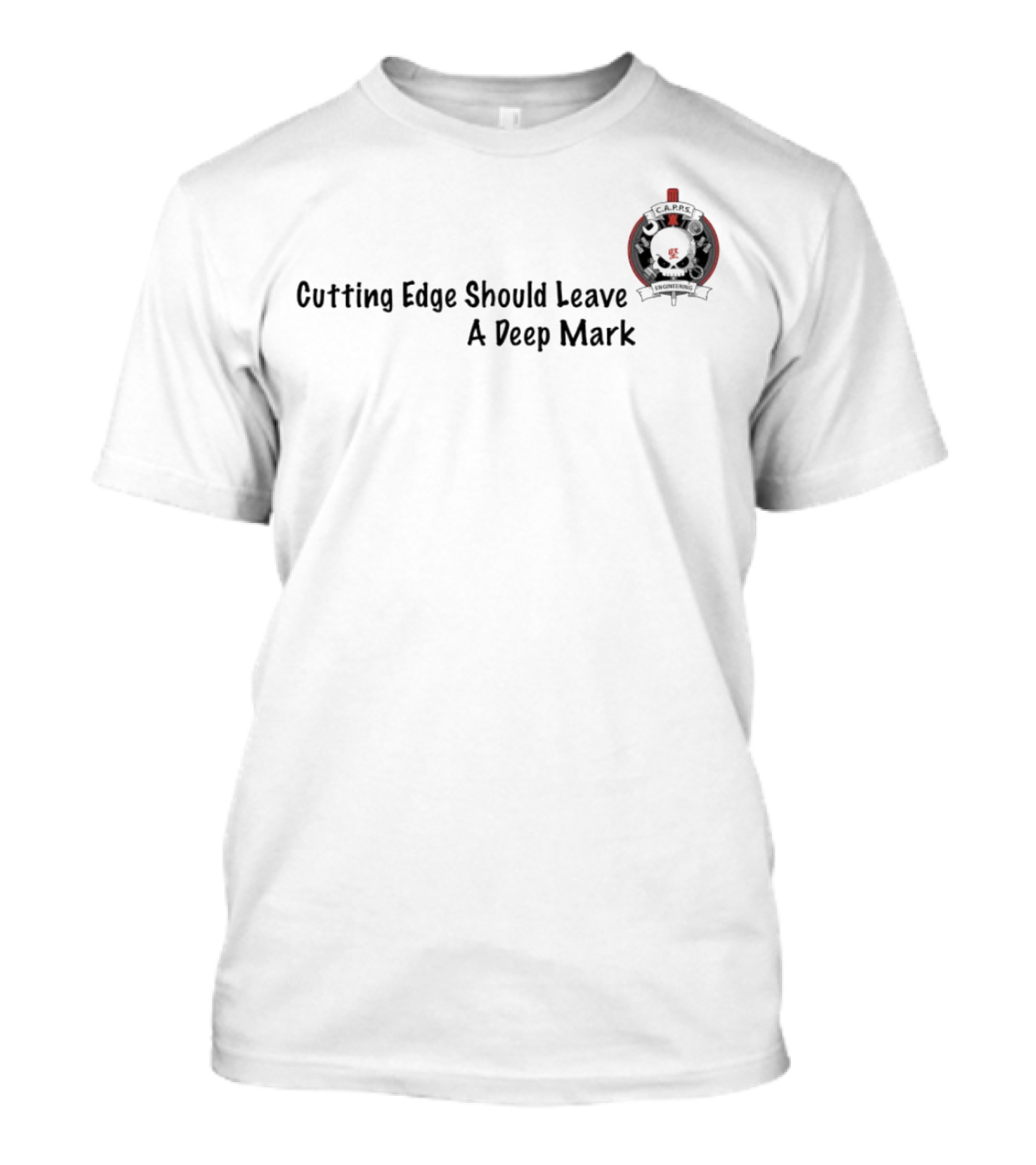 Cutting Edge Should Leave A Deep Mark With CAPPS Emblem T-Shirt