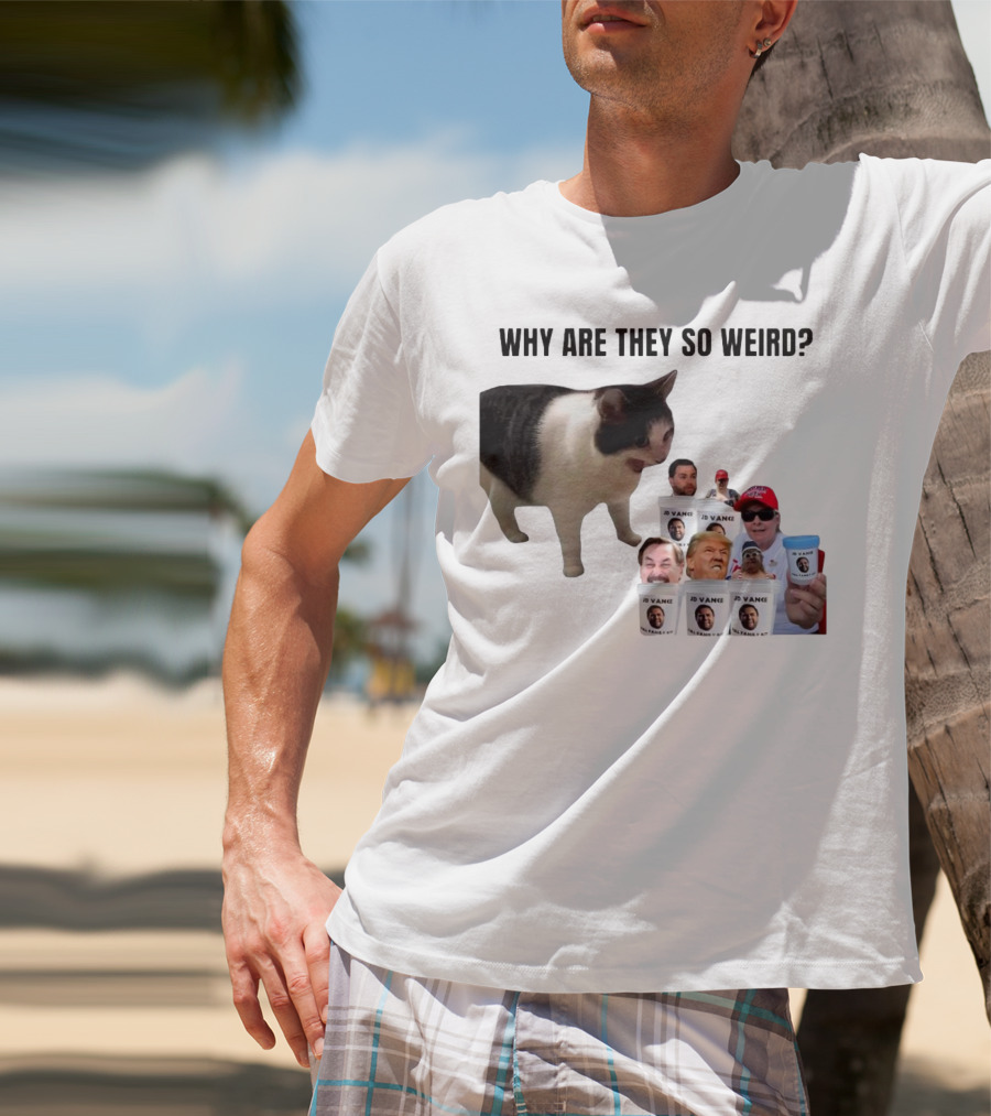 Cat Why Are They So Weird JD Vance Memes Full Family Kit T-Shirt