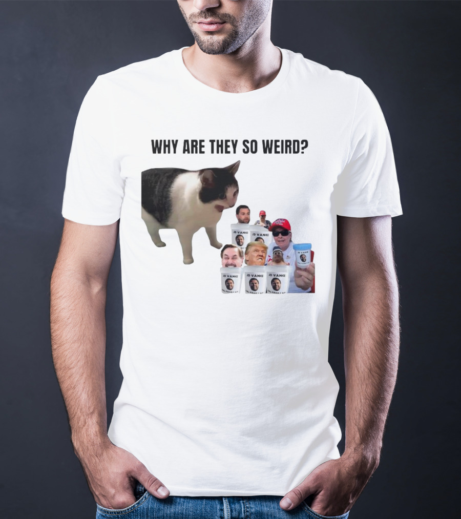 Cat Why Are They So Weird JD Vance Memes Full Family Kit T-Shirt