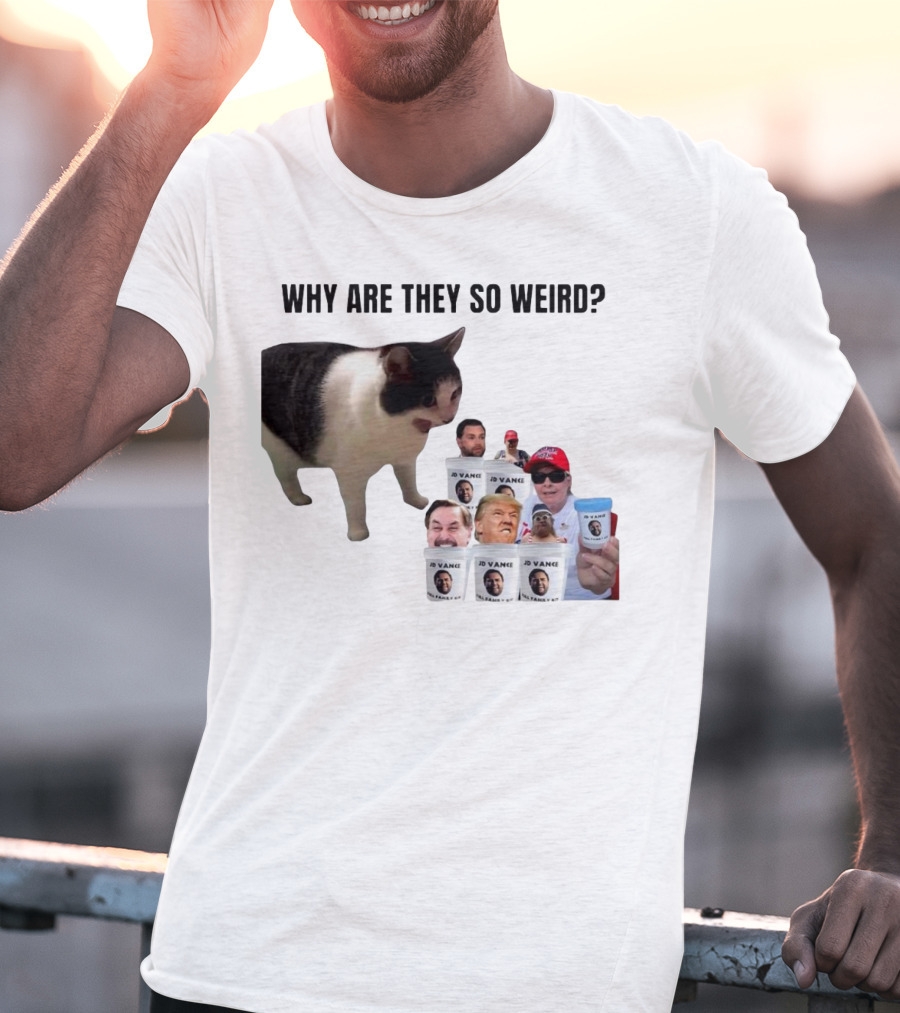 Cat Why Are They So Weird JD Vance Memes Full Family Kit T-Shirt
