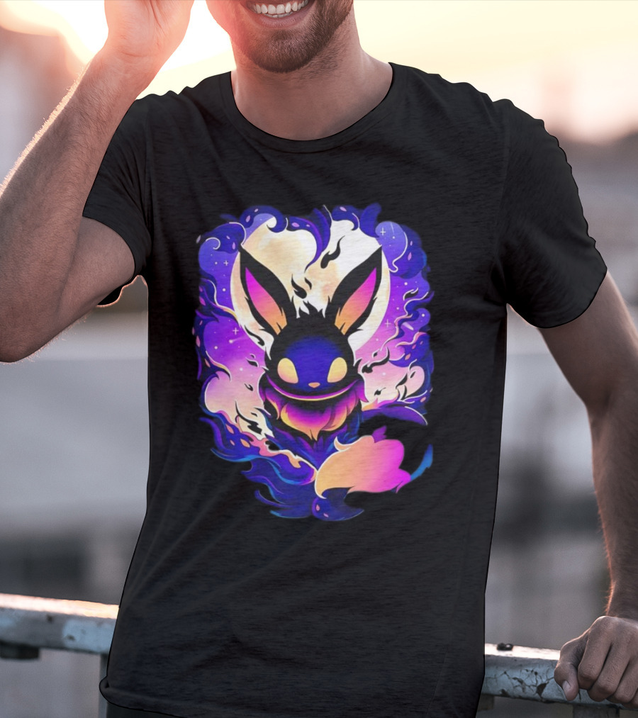 Eevee Darkness Cosmic Evolution Fantasy Anime T-Shirt