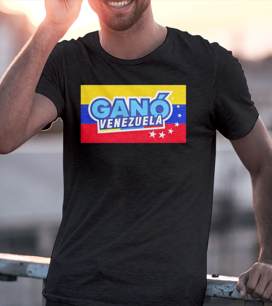 Ganó Venezuela Bandera Colores Estrellas T-Shirt