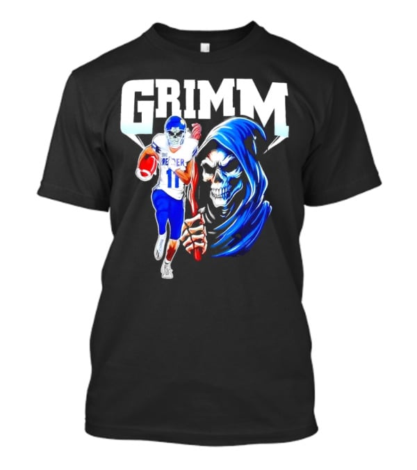 Grimm Reaper Kansas Jayhawks Football 11 Luke Grimm T-Shirt