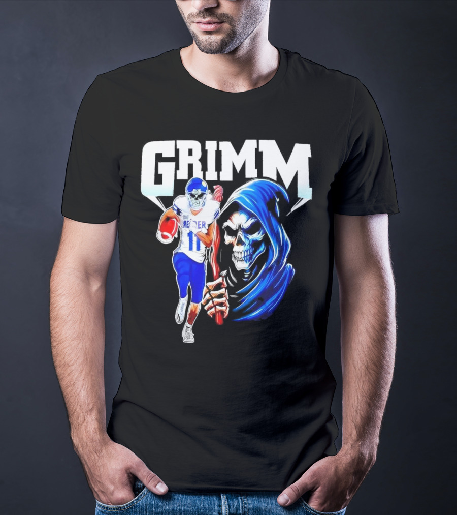 Grimm Reaper Kansas Jayhawks Football 11 Luke Grimm T-Shirt