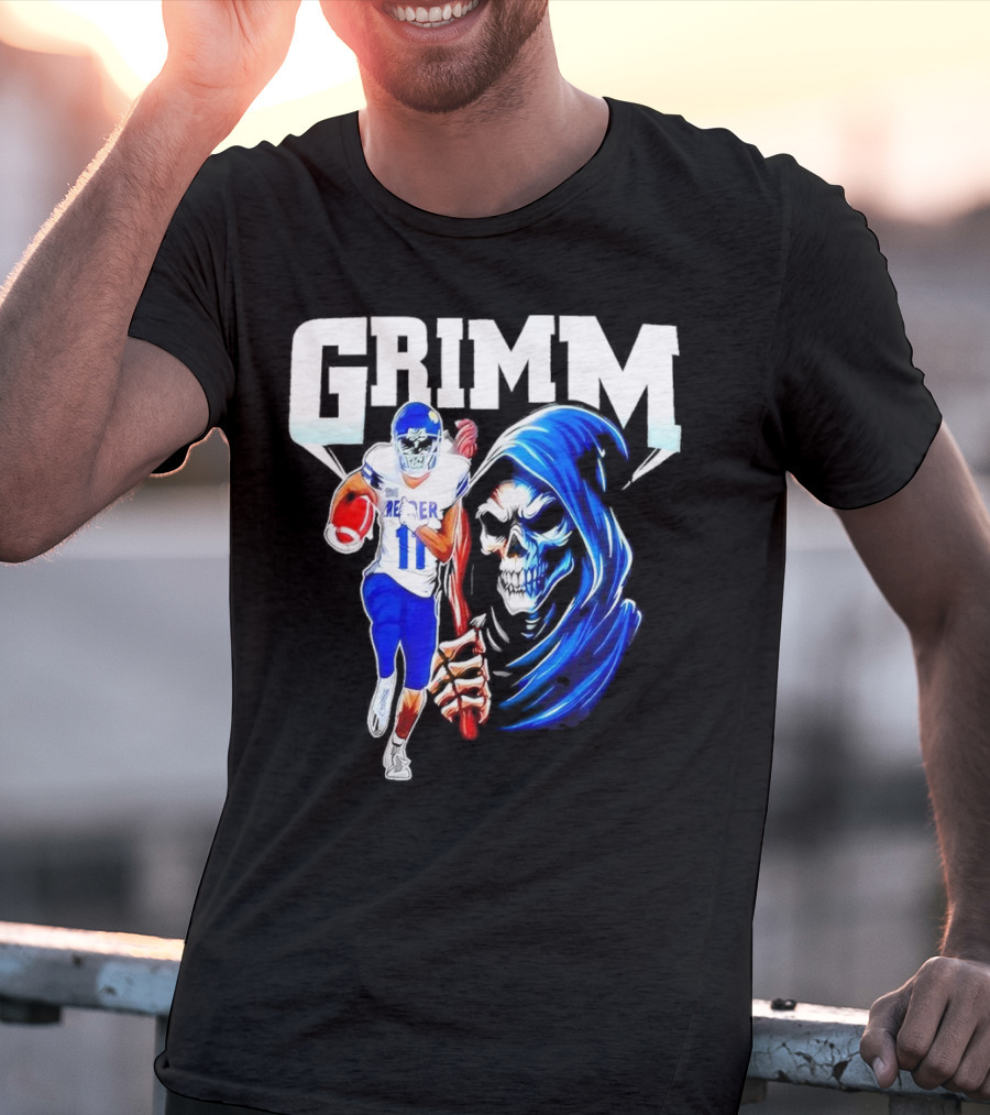 Grimm Reaper Kansas Jayhawks Football 11 Luke Grimm T-Shirt
