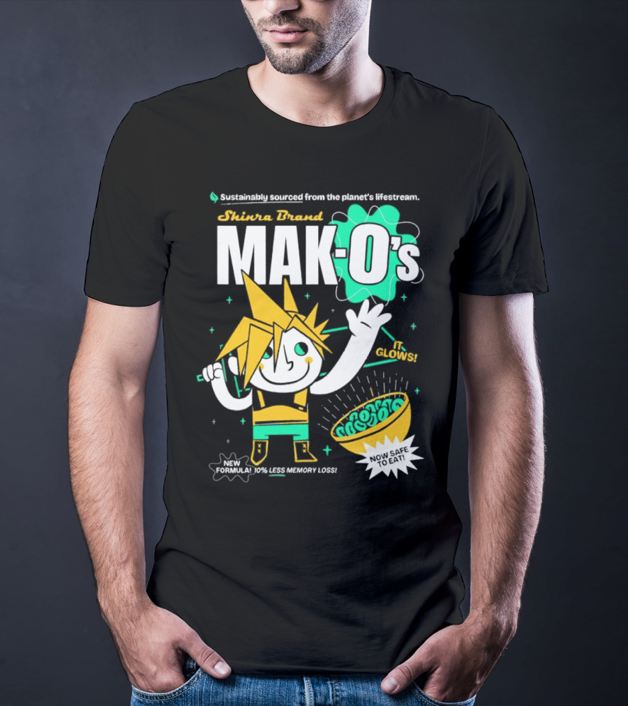 Shinra Brand Mak-0's Sustainably Sourced It Glows New Formula 10% Less Memory Loss Now Safe To Eat T-Shirt