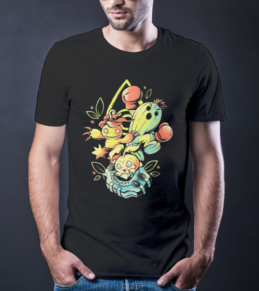 Tanemon Palmon Togemon Retro Digivice T-Shirt