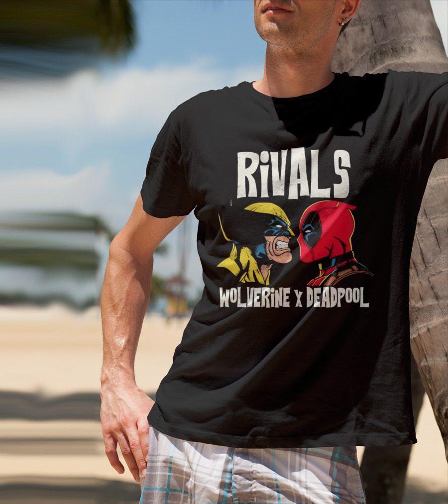 Rivals Wolverine X Deadpool Faceoff T-Shirt