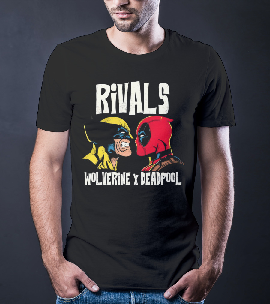 Rivals Wolverine X Deadpool Faceoff T-Shirt