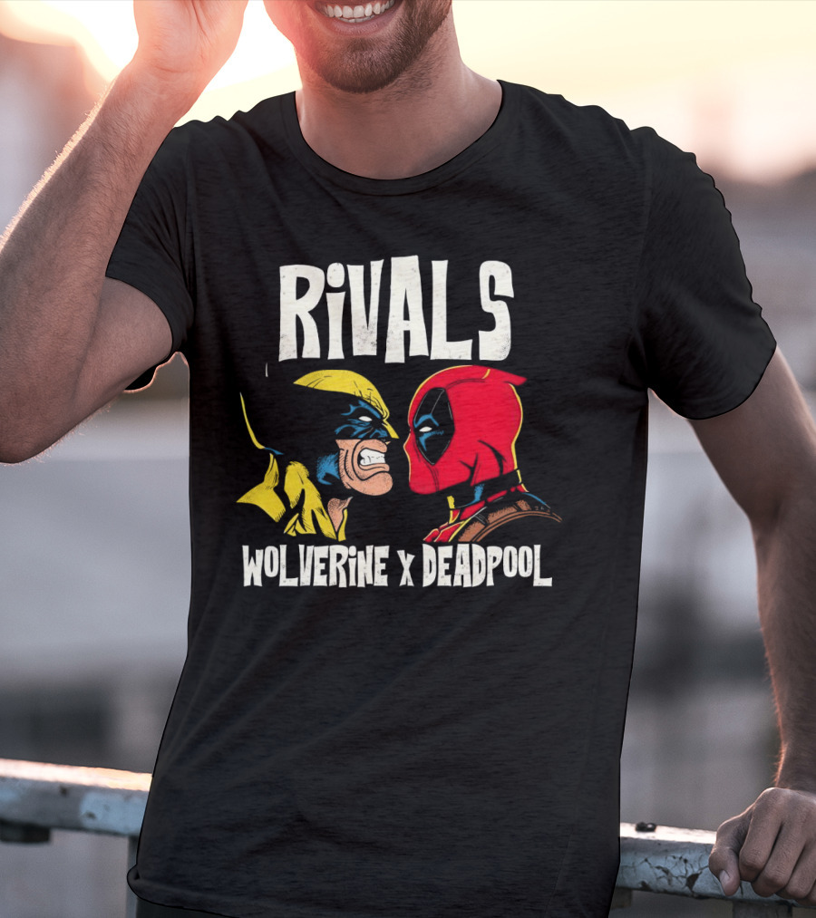 Rivals Wolverine X Deadpool Faceoff T-Shirt