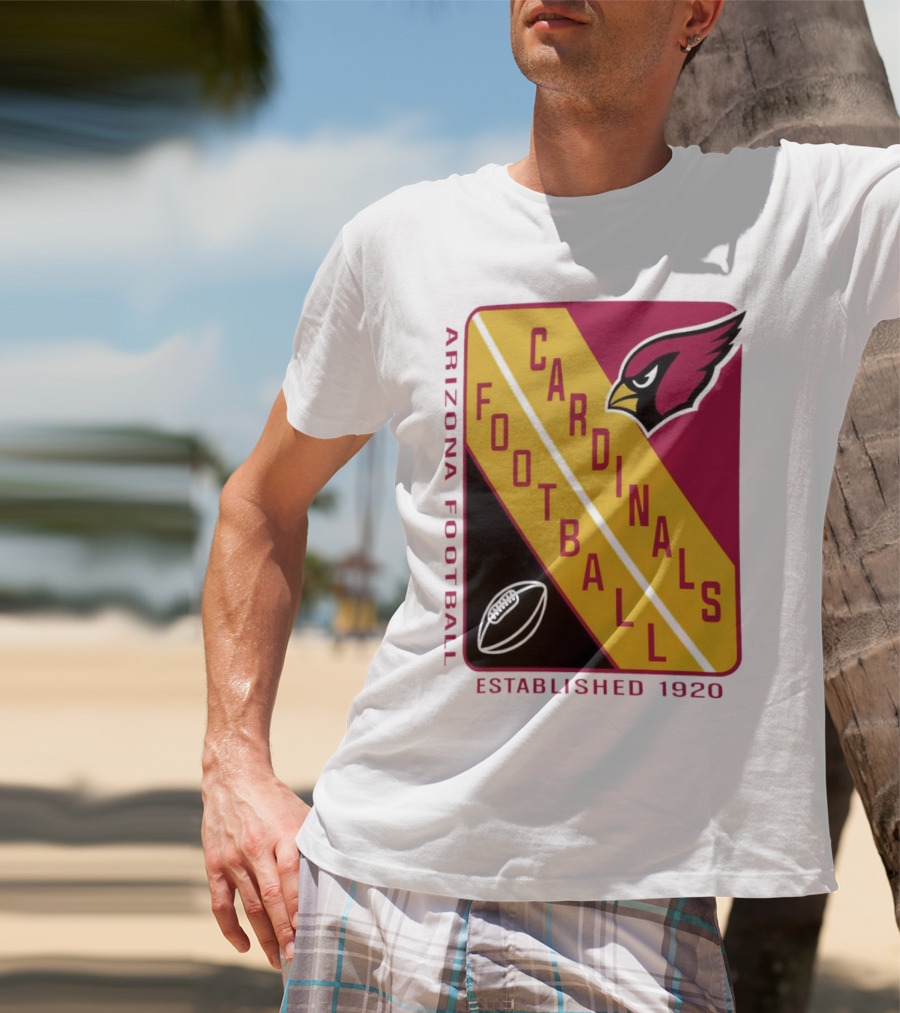 Arizona Cardinals Football Established 1920 Starter Shield T-Shirt