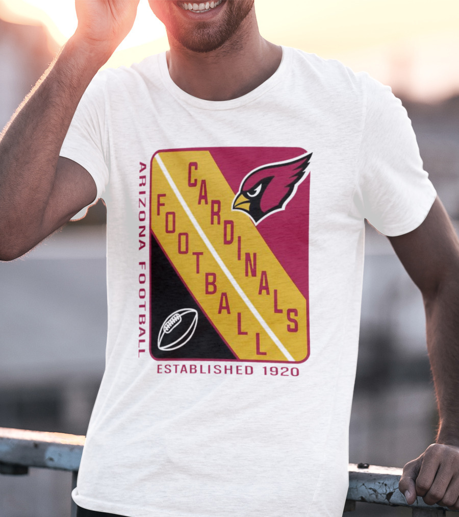 Arizona Cardinals Football Established 1920 Starter Shield T-Shirt