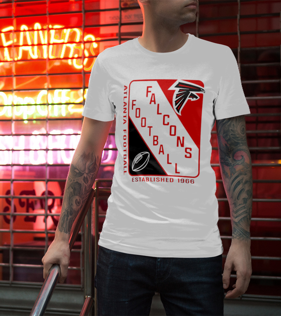 Atlanta Falcons Football Established 1966 Shield T-Shirt