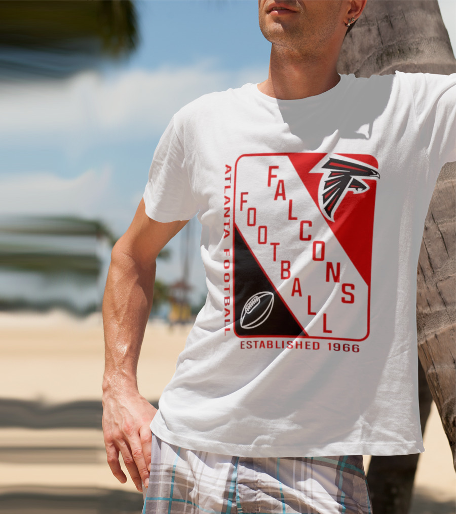 Atlanta Falcons Football Established 1966 Shield T-Shirt