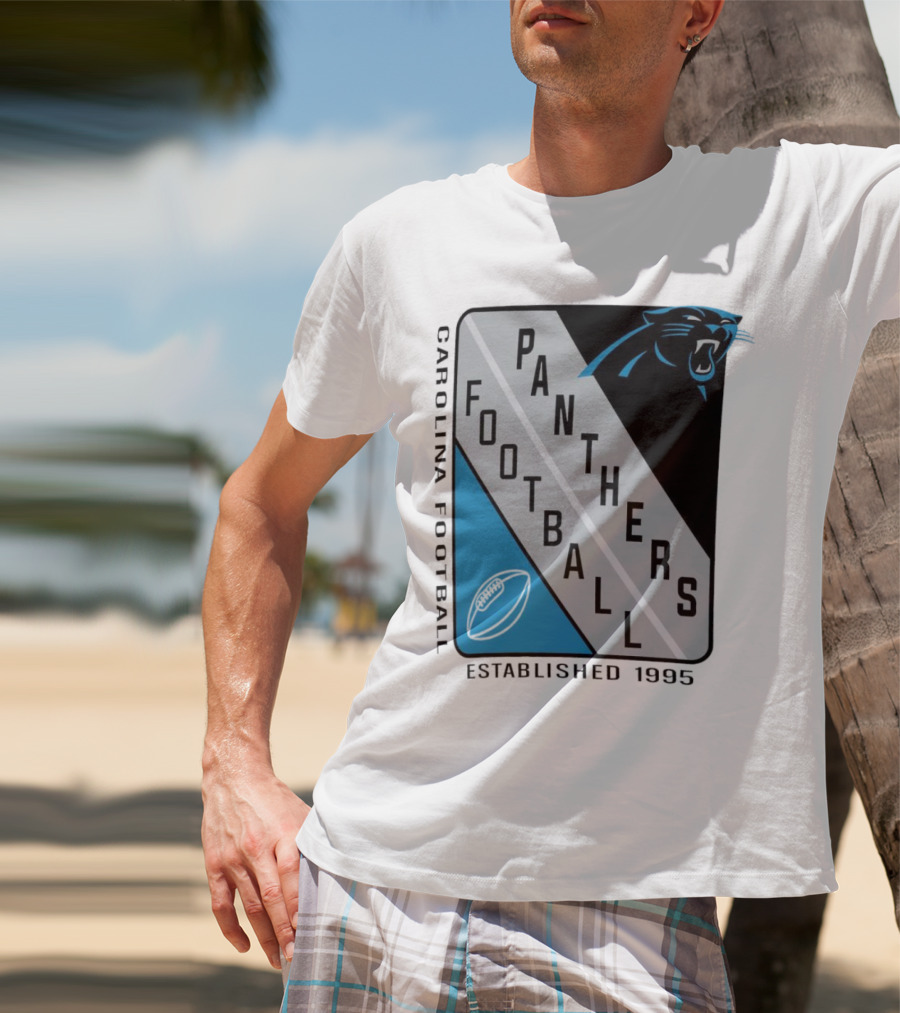 Carolina Panthers Football Shield Established 1995 T-Shirt