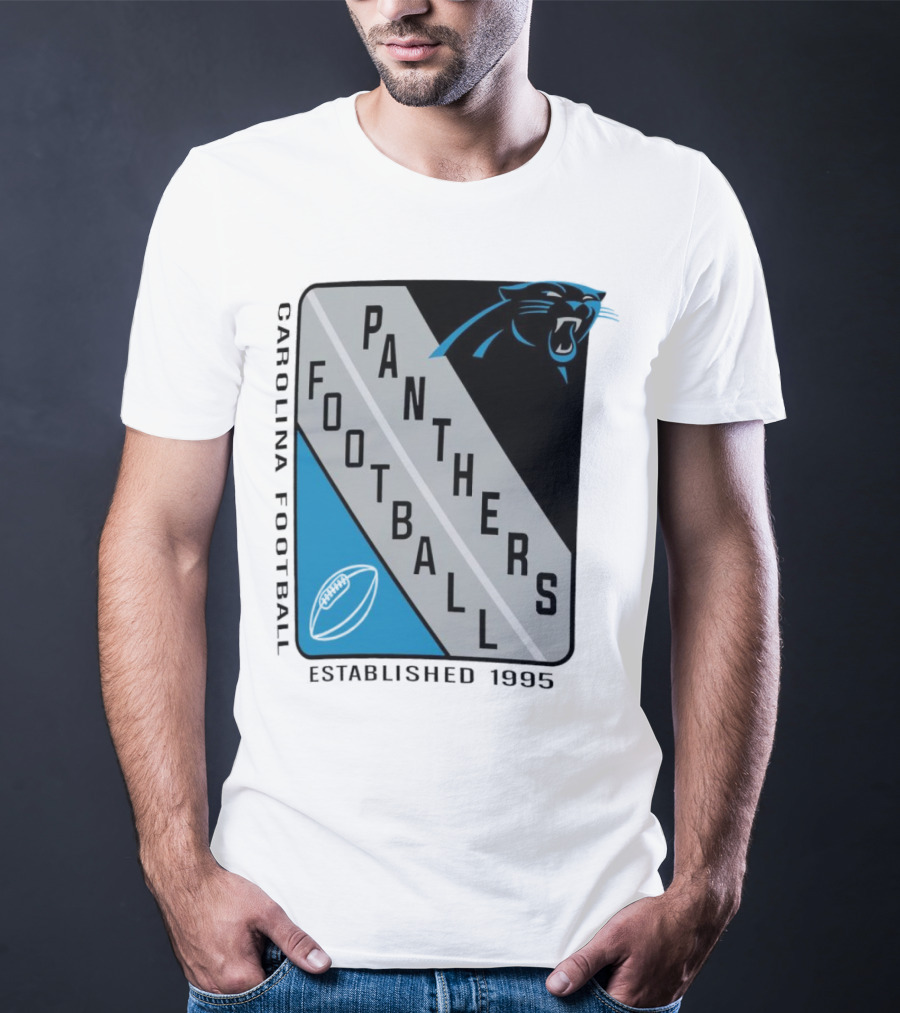 Carolina Panthers Football Shield Established 1995 T-Shirt