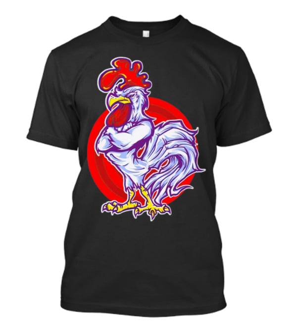 Cookei Chicken Muscle Rooster T-Shirt