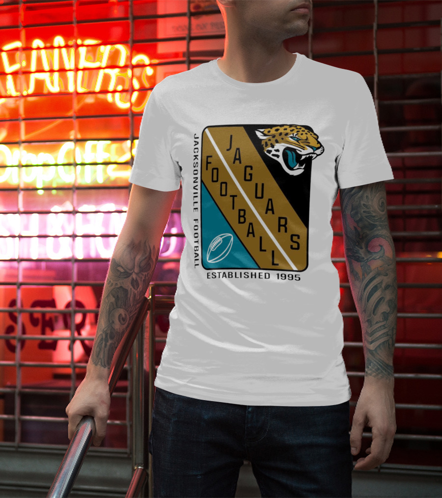 Jacksonville Jaguars Football Established 1995 Jaguars Football T-Shirt