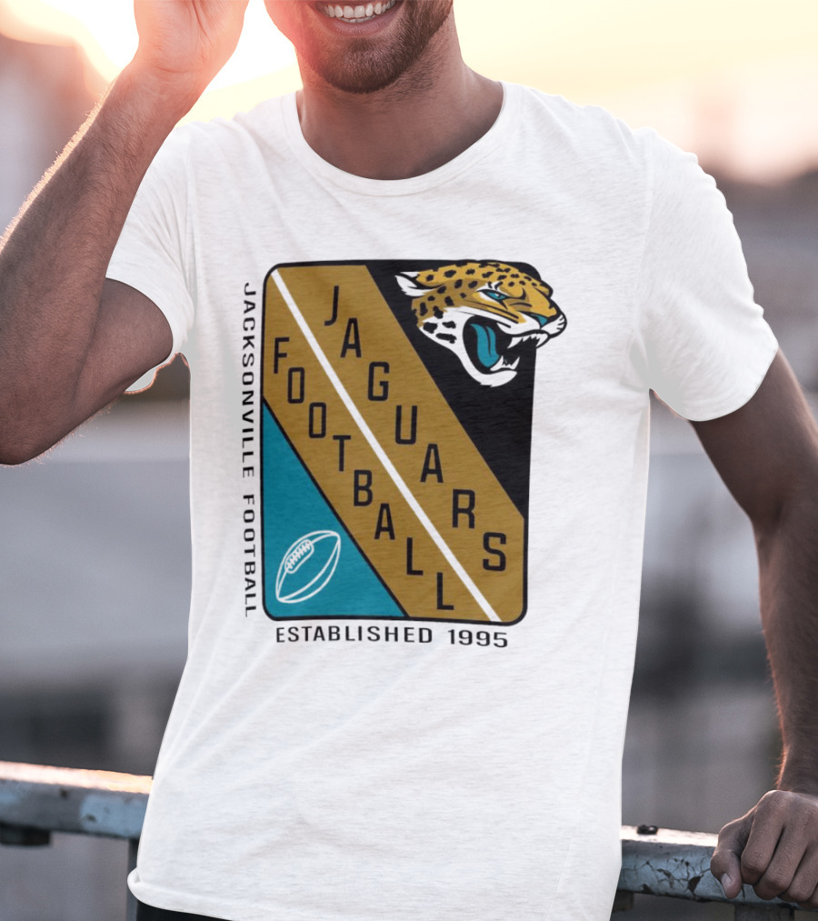 Jacksonville Jaguars Football Established 1995 Jaguars Football T-Shirt