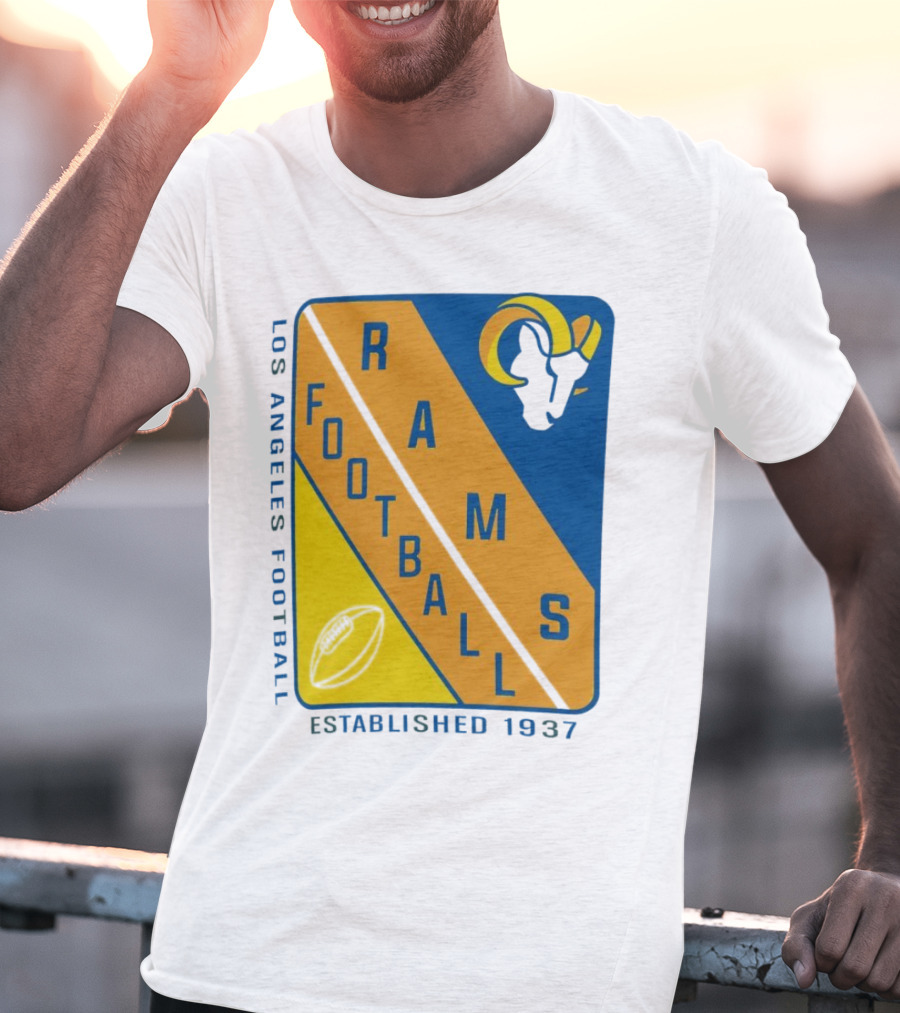 Los Angeles Rams Football Established 1937 T-Shirt