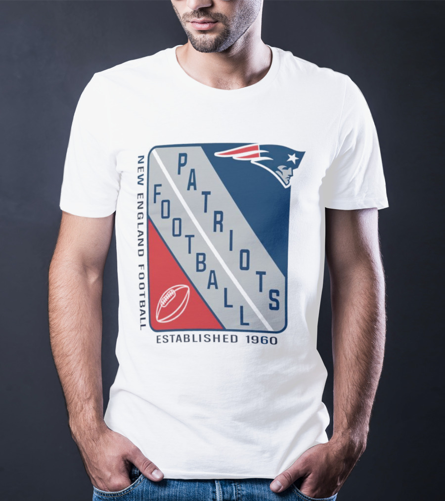 New England Patriots Football Established 1960 Shield T-Shirt