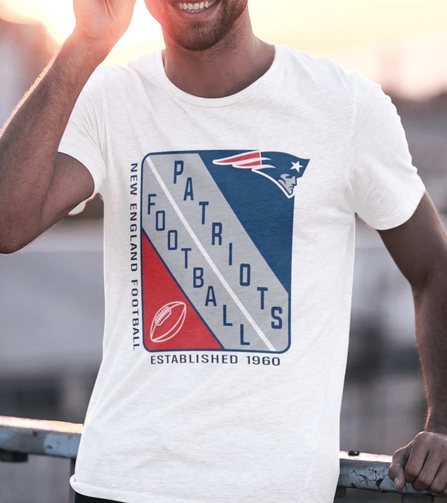 New England Patriots Football Established 1960 Shield T-Shirt