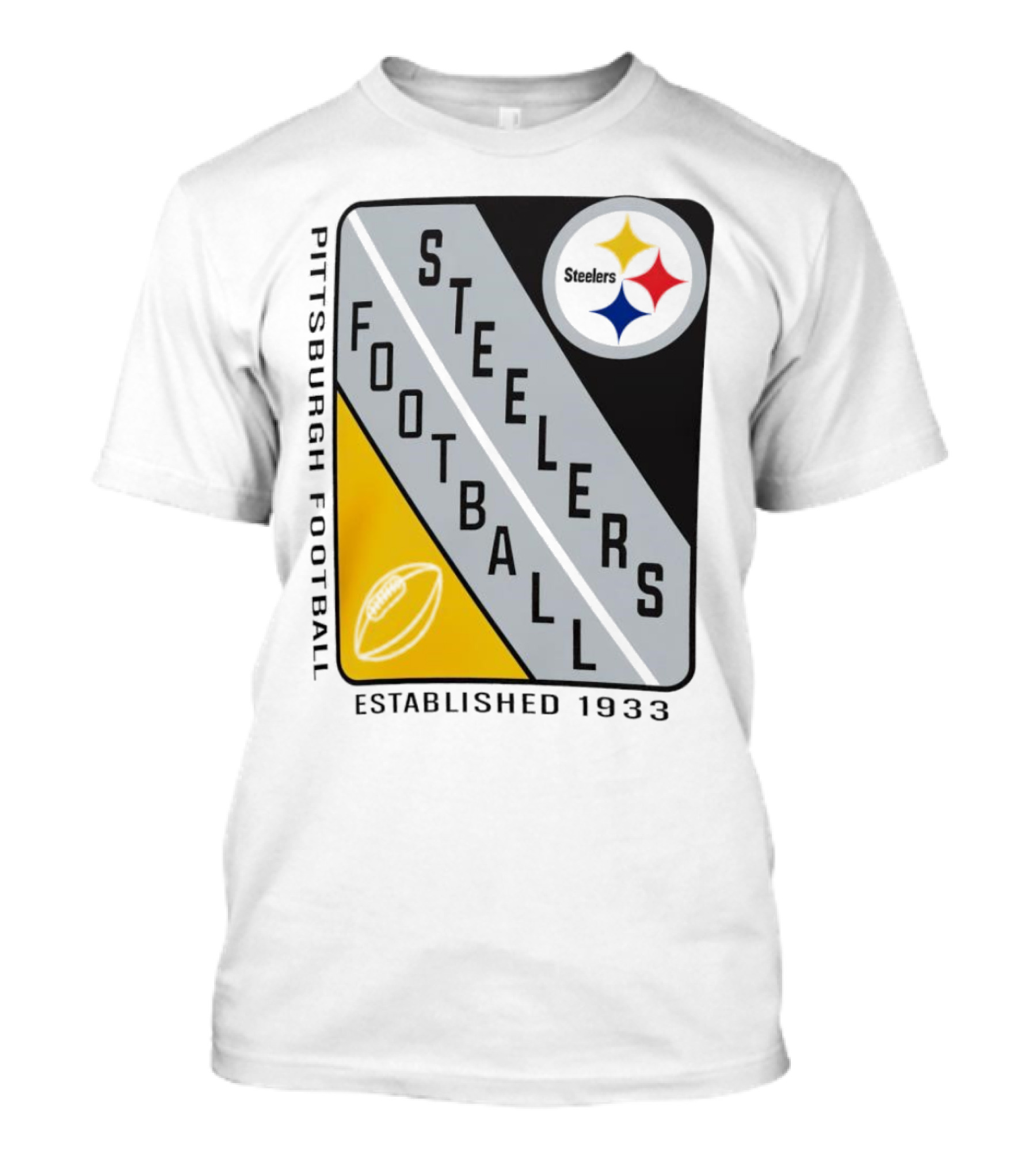 Pittsburgh Steelers Football Established 1933 Shield T-Shirt