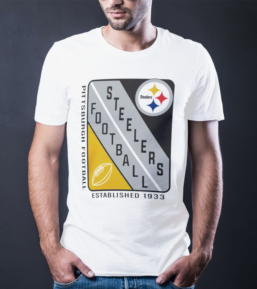 Pittsburgh Steelers Football Established 1933 Shield T-Shirt