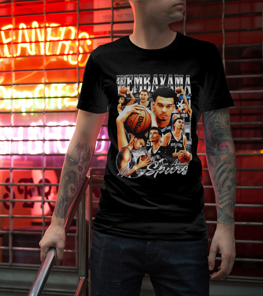 Wembanyama San Antonio Spurs 1 Basketball T-Shirt