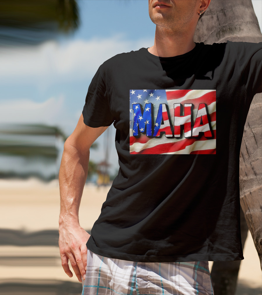 MAHA American Flag USA Patriotic Banner T-Shirt