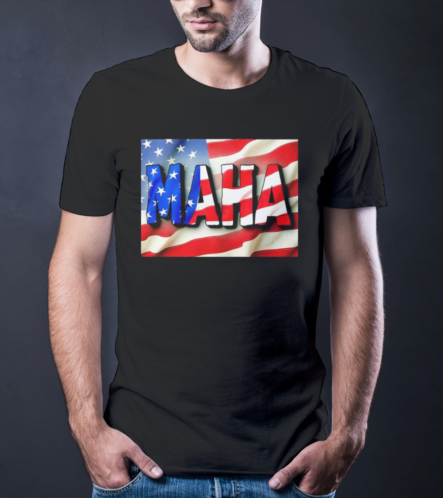 MAHA American Flag USA Patriotic Banner T-Shirt