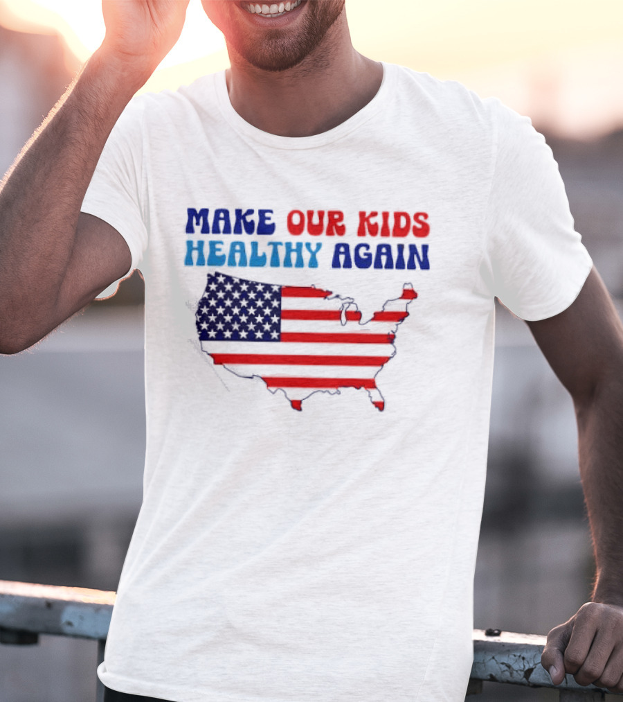 Make Our Kids Healthy Again United States Map T-Shirt