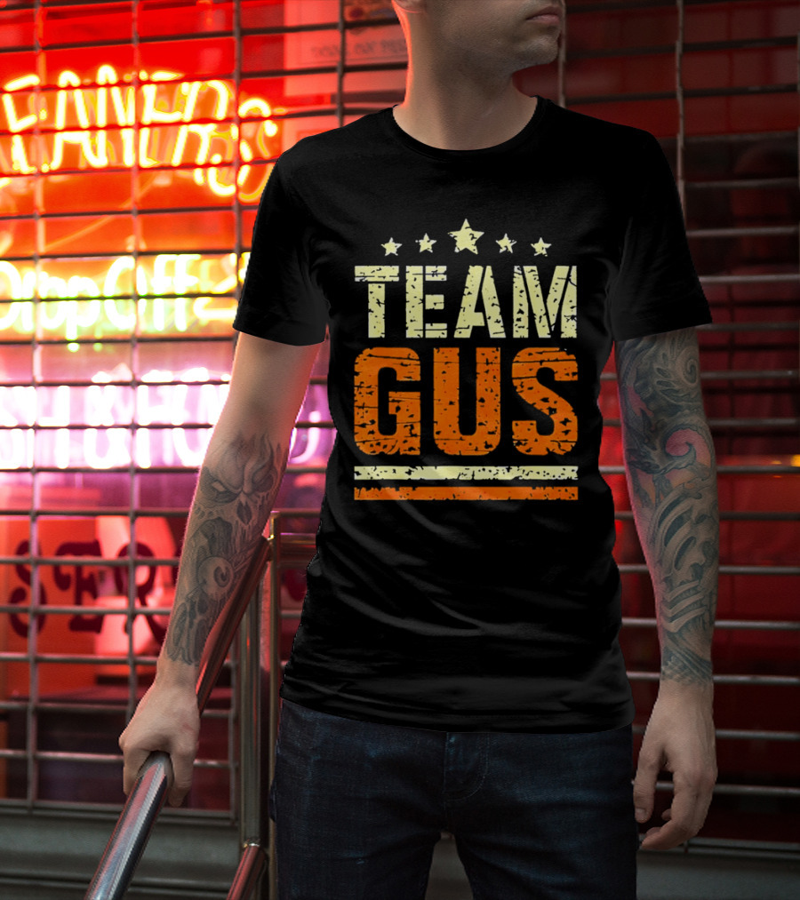 Team Gus Retro Vintage Style Stars T-Shirt