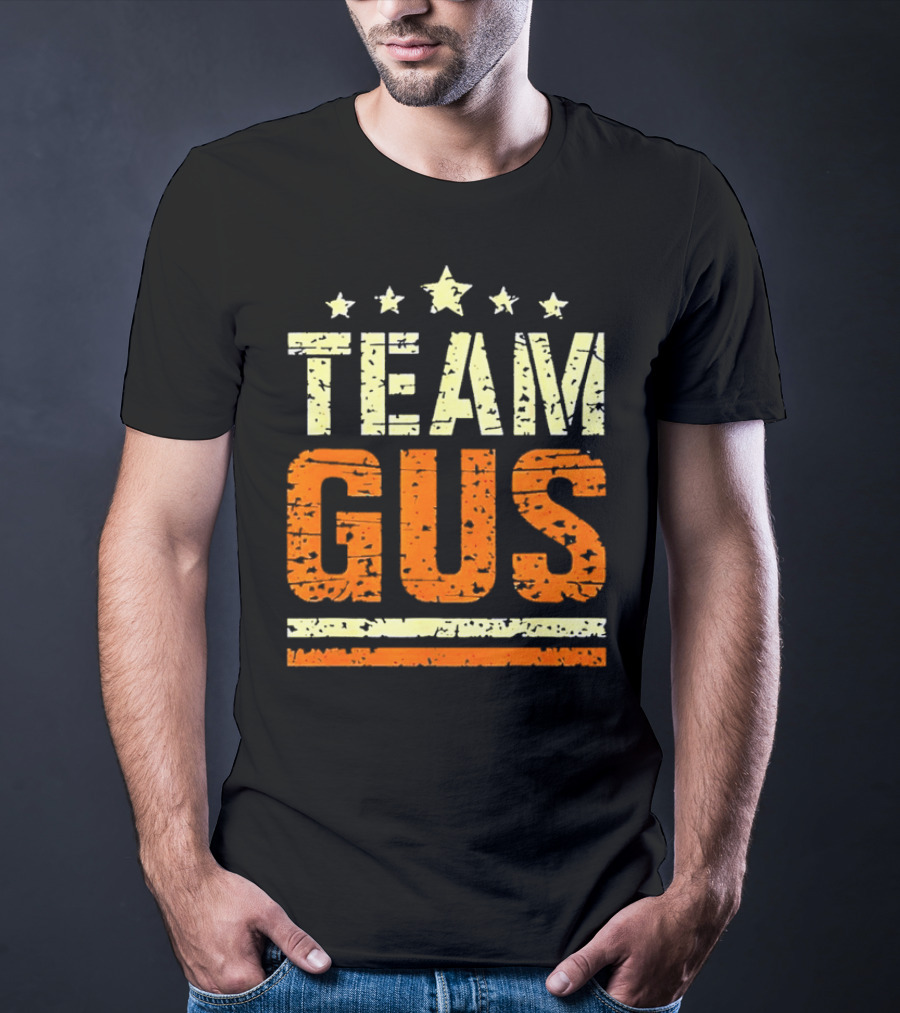 Team Gus Retro Vintage Style Stars T-Shirt