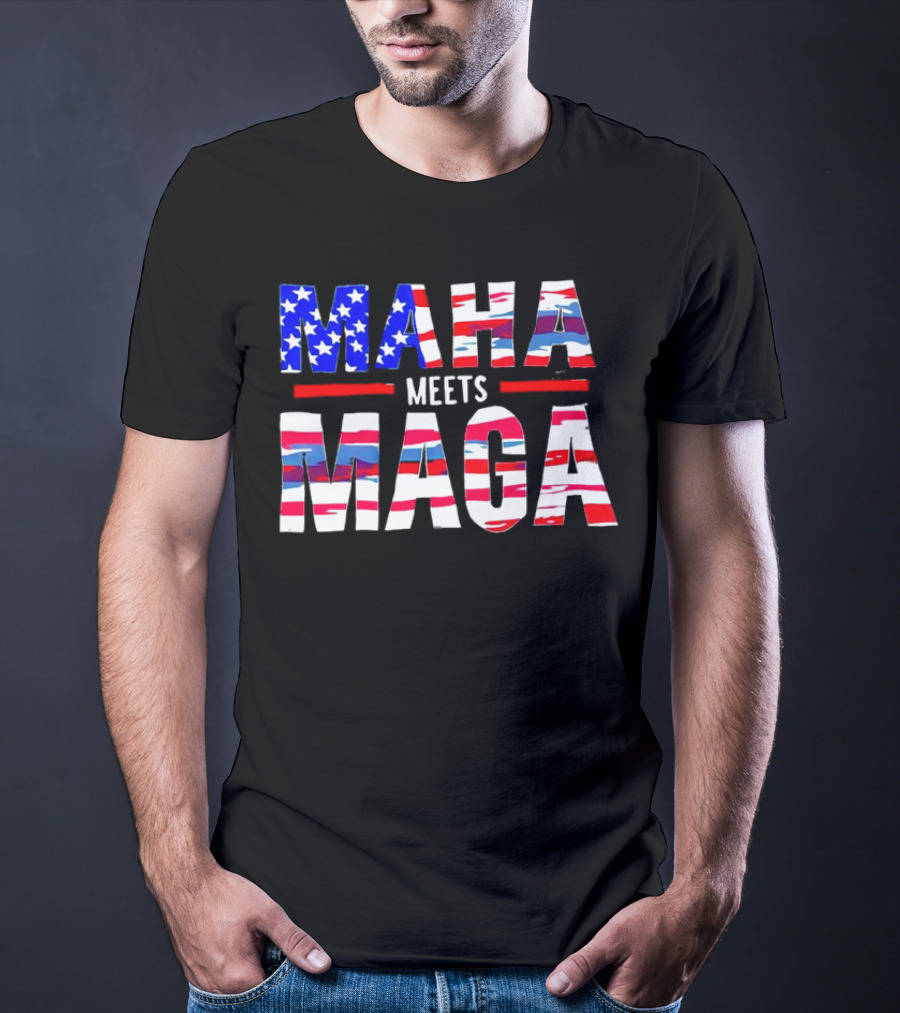 MAHA Meets MAGA US Flag T-Shirt