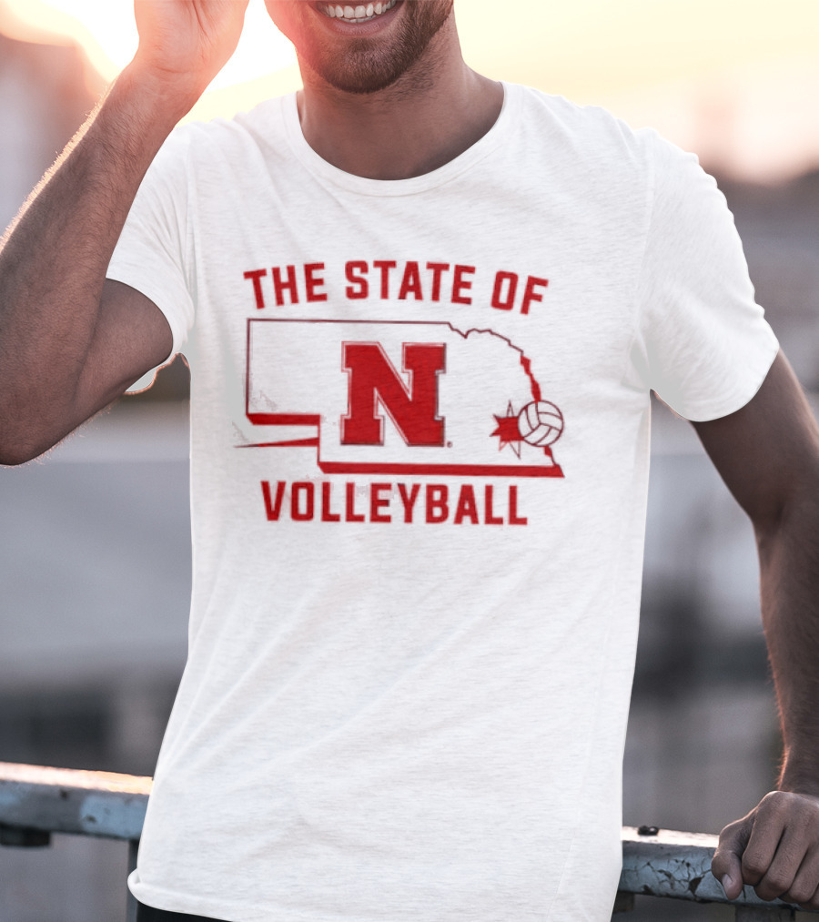Nebraska Cornhuskers The State Of Volleyball T-Shirt