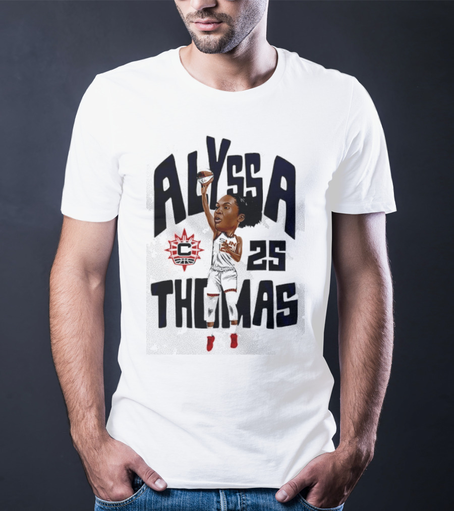 Alyssa Thomas 25 Connecticut Sun Cartoon T-Shirt