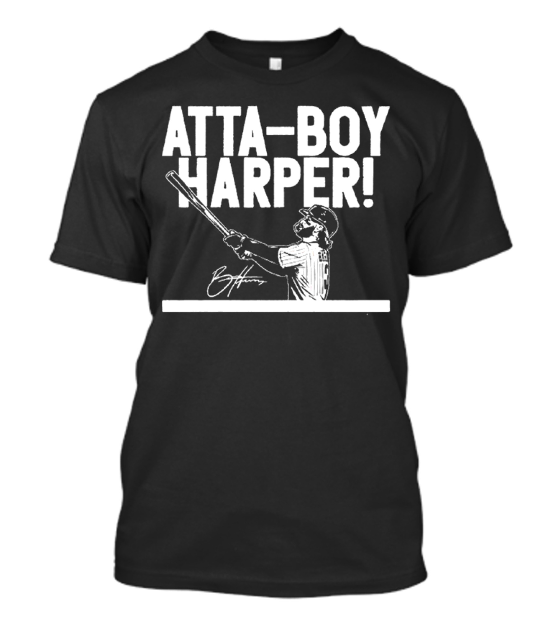 Philadelphia Phillies Atta-boy Harper Signature Baseball T-Shirt