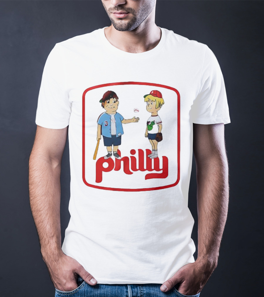 Philadelphia Phillies Phil And Phillis Philly Baseball Cartoon T-Shirt