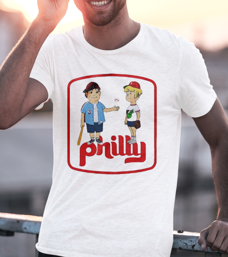 Philadelphia Phillies Phil And Phillis Philly Baseball Cartoon T-Shirt