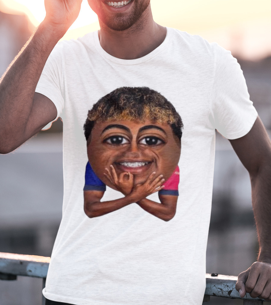 FC Barcelona Lamine Yamal Meme Big Head Funny Soccer Player T-Shirt